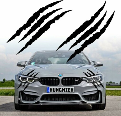 MONSTERCLAW™ СВЕТЛООТРАЗИТЕЛНИ СТИКЕРИ ЗА КОЛА - 4 БР. - Image 10