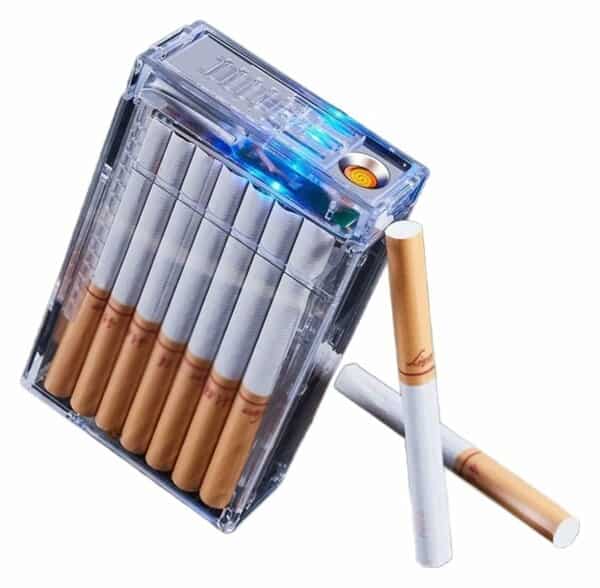 ТАБАКЕРА ОТ АКРИЛ С ЕЛЕКТРИЧЕСКА ЗАПАЛКА LIGHTERCASE™