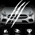 MONSTERCLAW™ СВЕТЛООТРАЗИТЕЛНИ СТИКЕРИ ЗА КОЛА - 4 БР.