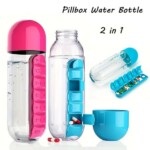 PILLFLASK™ БУТИЛКА ЗА ВОДА 600МЛ PILLBOX