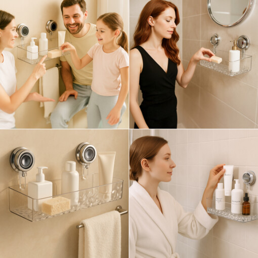 LotionRack™ е рафт за баня, който може да се монтира без пробиване - Image 2