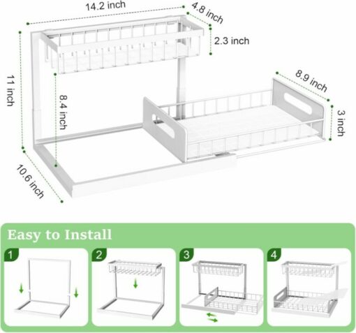 OrganizeEase™ - Решение за съхранение под мивката - Image 5