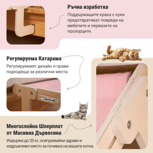 Легло за котки за нощно шкафче KittyNap™ - Image 4