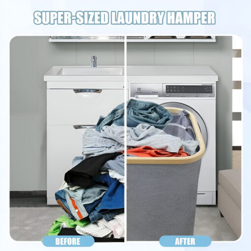 LaundryEase™ - Кош за пране с три отделения - Image 4