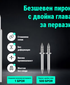 Alternative view of Naox™ - Комплект от 500 двойни пирони за первази с инструменти