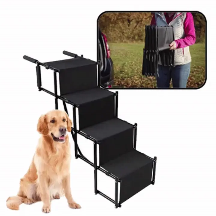 PetStep™ Сгъваема рампа с 4 стъпала за домашни любимци