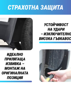 Alternative view of RuggedGuard™ - Калник от мека гума за превозни средства - Универсален комплект от 4 части за автомобили и SUV