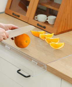 Tavola™ – Дъска за рязане от акрил с контейнер за отпадъци и ръб за плот