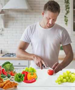 Alternative view of Tavola™ – Дъска за рязане от акрил с контейнер за отпадъци и ръб за плот